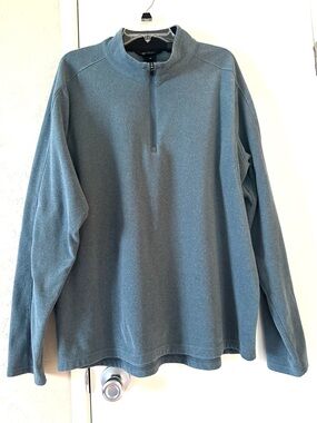 Mondetta Outdoor Project® Pullover - Men’s- XL- Blue/Grey 1/4 Zip Long Sleeves